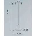 MANTRA Orion 8w LED pendant lamp black