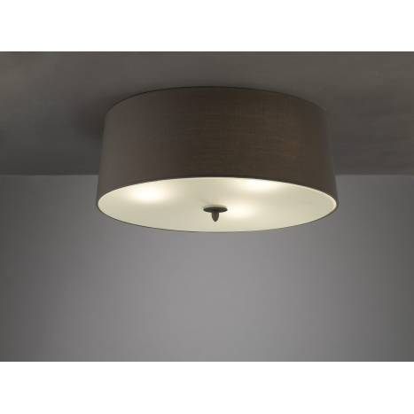 Plafon de techo Lua 3 luces pantalla gris de Mantra Plafon de techo Lua 3 luces pantalla gris de Mantra