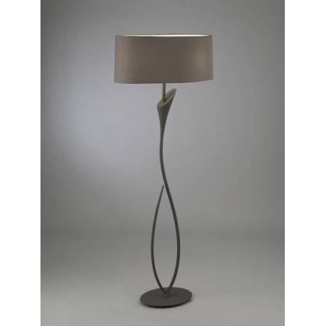 Mantra Lua floor lamp 2L grey lampshade