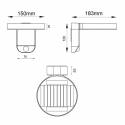 Aplique de pared Posadas Solar LED IP44 - Trio