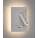 Aplique de pared Manat LED 3+12w USB - ACB