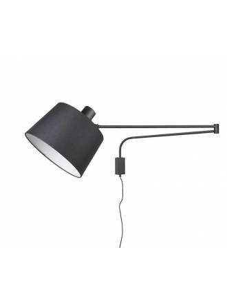 TRIO Baldo E27 wall lamp + switch