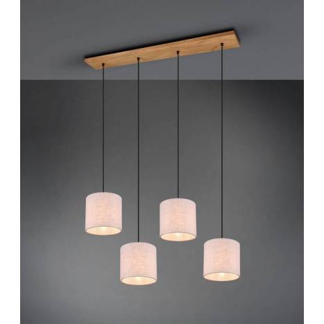 TRIO Elmau 4L E27 pendant lamp