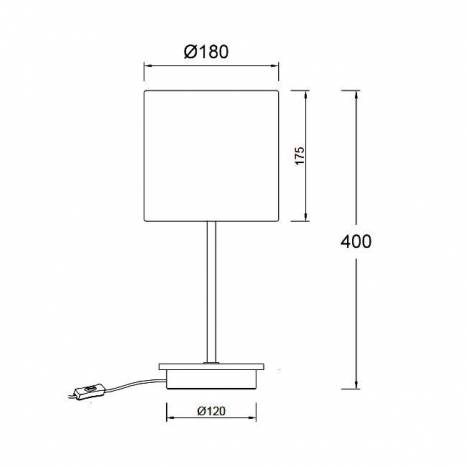 Lámpara de mesa Elmau E14 - Trio