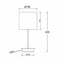 Lámpara de mesa Elmau E14 - Trio