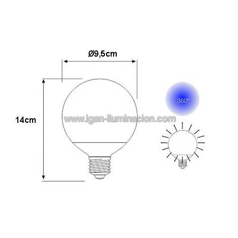 Bombilla LED 6w E27 230v vintage de Maslighting