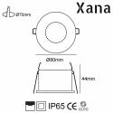 XANA Llames IP65 GU10 recessed light