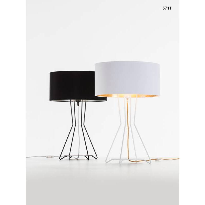 Lámpara de mesa Palo Alto E27 tela - Ilusoria Lámpara de mesa Palo Alto E27 tela - Ilusoria