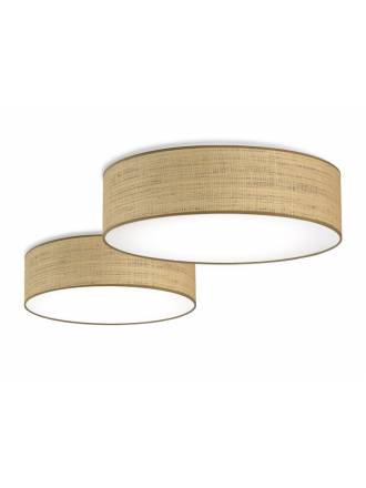 ILUSORIA Rafia Classic E27 fabric ceiling lamp