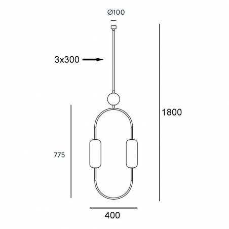 Lampara colgante Clip info - Aromas