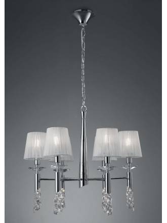 Mantra Tiffany pendant lamp 6L chrome