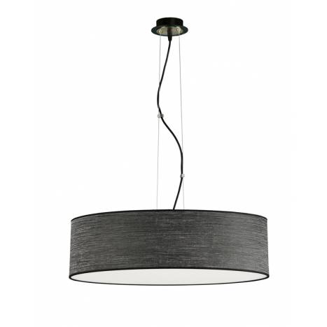 ILUSORIA Wood LED + remote control pendant lamp black