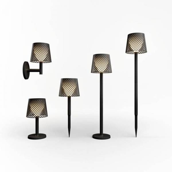 Lámpara Greta Solar + recargable (5 en 1) negro - Newgarden