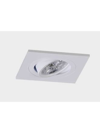 Square recessed light LED 8w white aluminium