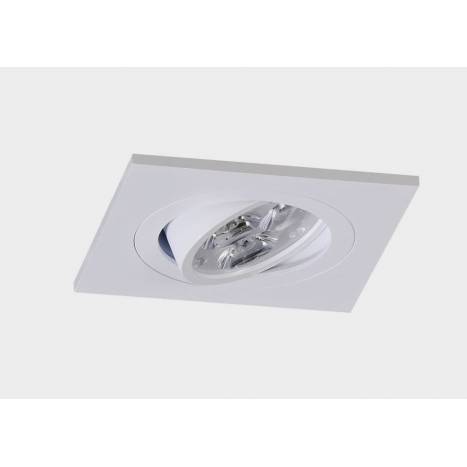 Foco empotrable LED 8w Sharp cuadrado blanco basculante