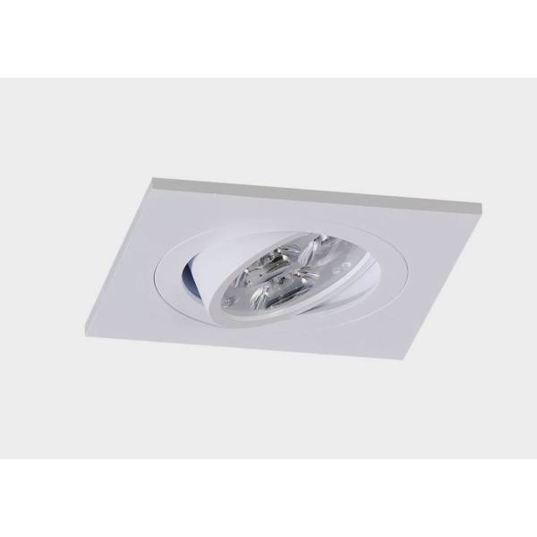 Foco empotrable LED 8w Sharp cuadrado blanco basculante