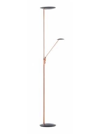 MDC Sione LED 30+7w dimmable copper floor lamp