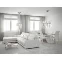 Lampara colgante Tiffany 1 pantalla 46cm cromo de Mantra
