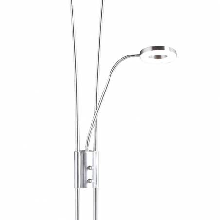 Lámpara lectura Anello LED 30 + 5w dimmable niquel brazo - MDC
