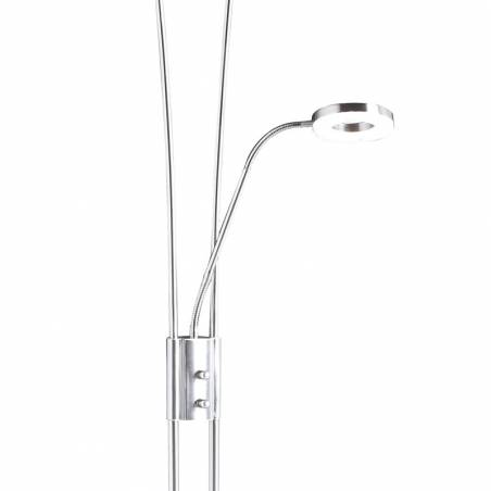 MDC Anello LED 30 + 5w dimmable nickel reading lamp arm