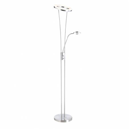 Lámpara lectura Anello LED 30 + 5w dimmable niquel - MDC