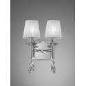 Mantra Tiffany wall lamp 2 lampshade chrome