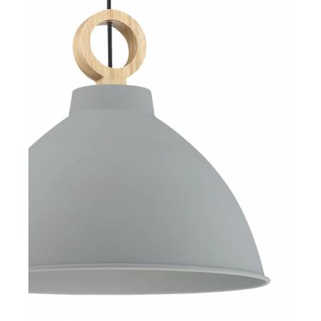 MDC Aroa E27 wood pendant lamp grey detail