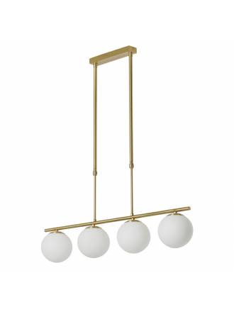 MDC Ronda E27 glass gold satin ceiling lamp