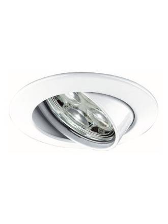 Foco empotrable LED 6w zamak blanco circular
