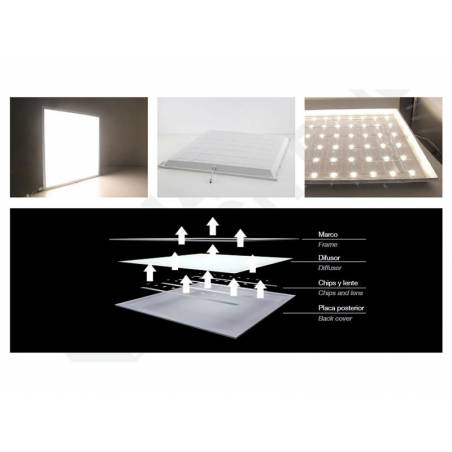 MASLIGHTING LED Star Line Plus panel light 45w 60x60