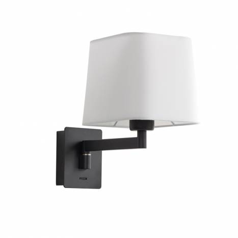 MDC - Finess E27 orientable black wall lamp