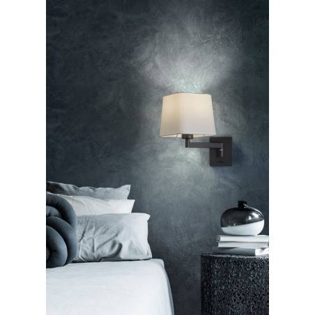 MDC - Finess E27 orientable black wall lamp ambient 1