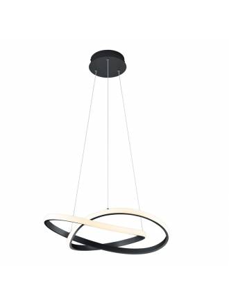 TRIO Course LED 27w black pendant lamp
