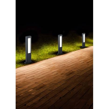 Baliza Rhine LED IP54 antracita 50cm ambiente - Trio