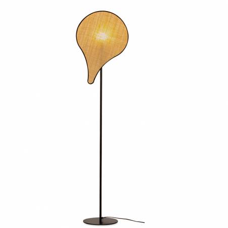 ILUSORIA Palmito 1L E27 raffia floor lamp