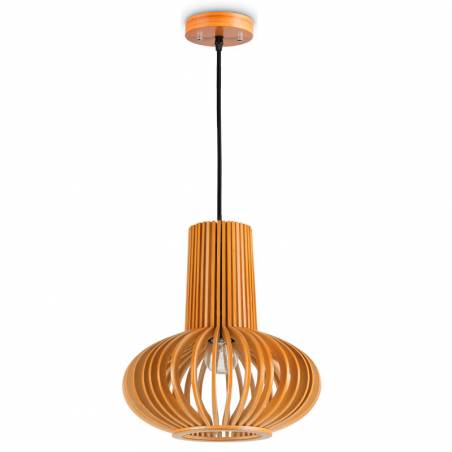 Lámpara colgante Citrus E27 159850 madera - Ideal Lux 1