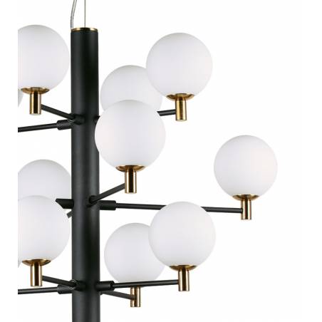 IDEAL LUX Copernico LED 12L G9 black pendant lamp detail