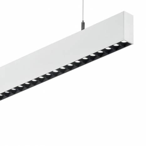 IDEAL LUX Steel 36w LED pendant lamp white