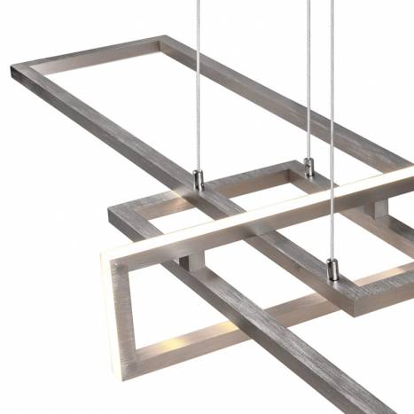 TRIO Salinas LED 34w dimmable aluminium pendant lamp detail