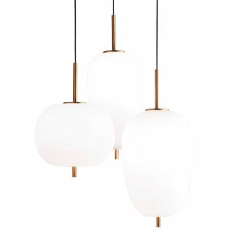 Lámpara colgante Umile LED 3L cristal detalle - Ideal Lux