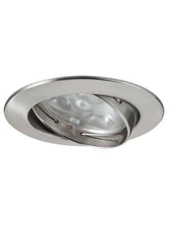 MASLIGHTING Zamack round recessed light LED 6w inox