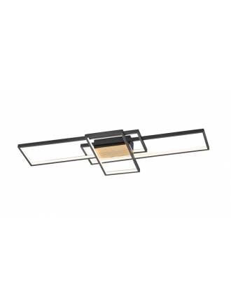 TRIO Tucson LED 36w dimmable black ceiling lamp