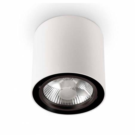 Foco superficie Mood AR111 redondo blanco - Ideal Lux