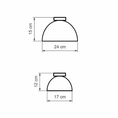 Plafón de techo Absis PL 1L cerámica - Luxcambra