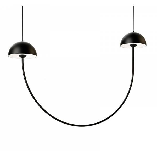 LUXCAMBRA Champignon LED 12w black pendant lamp