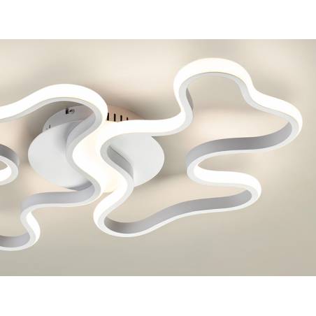 Plafón/Aplique Marea LED 28w blanco detalle - Shuller