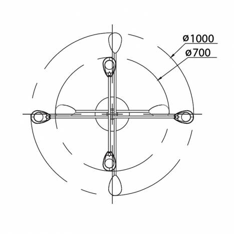 MANTRA Capuccina LED 61w ceiling lamp info 1