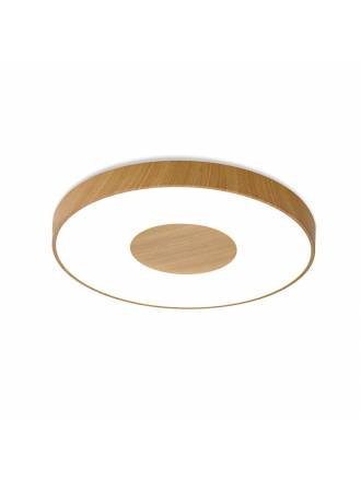 Plafón de techo Coin LED 80w regulable madera - Mantra