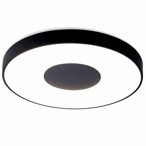 Plafón de techo Coin LED 100w regulable negro - Mantra