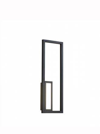 Aplique de pared Boutique LED 22w rectangular negro - Mantra